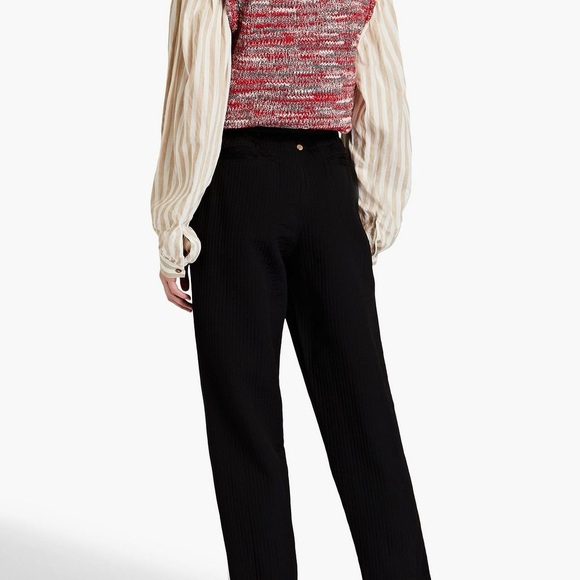 ANTIK BATIK Bianca belted crepe de chine tapered pants size Small 38 - Picture 2 of 9